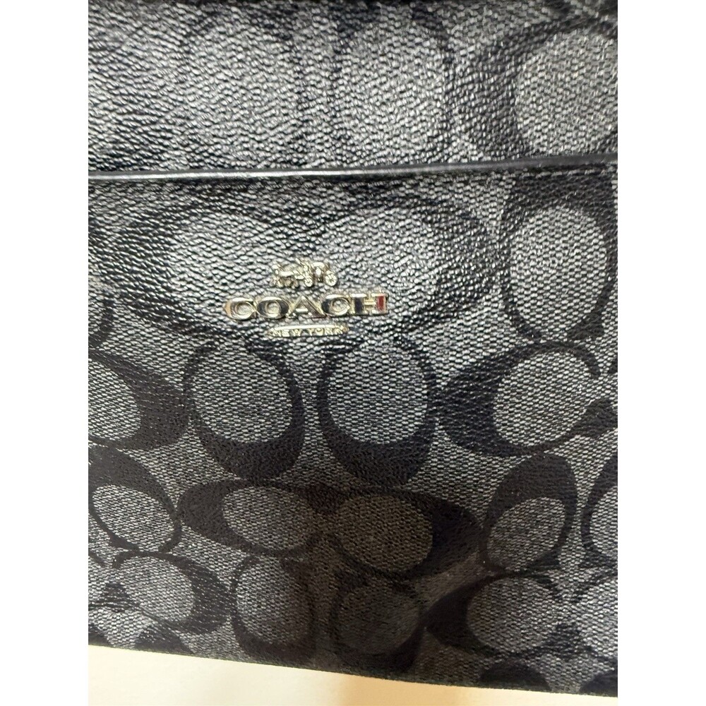 Coach Signature Logo East/West Crossbody Black - Picture 3 of 8